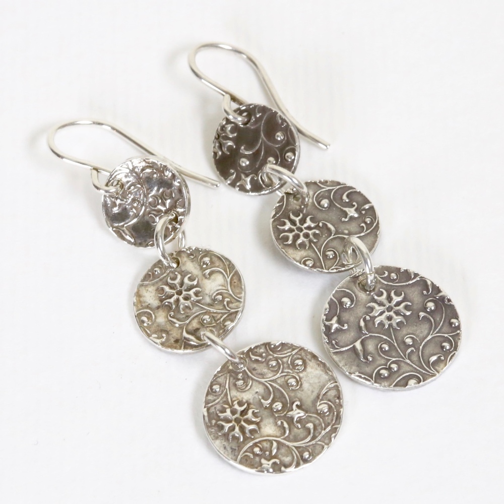Sterling silver earring dangles